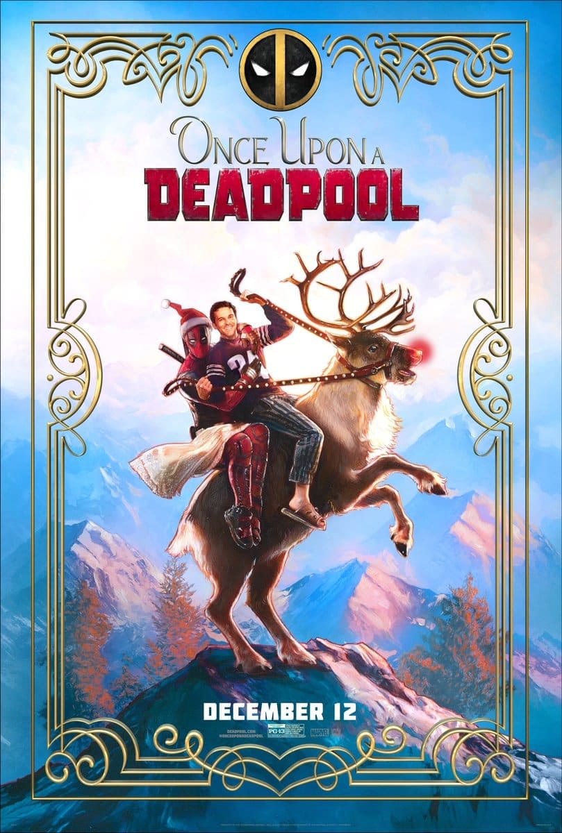 New Poster For Once Upon A Deadpool Features Fred Savage And A Reindeer   Once Upon A Deadpool 2 