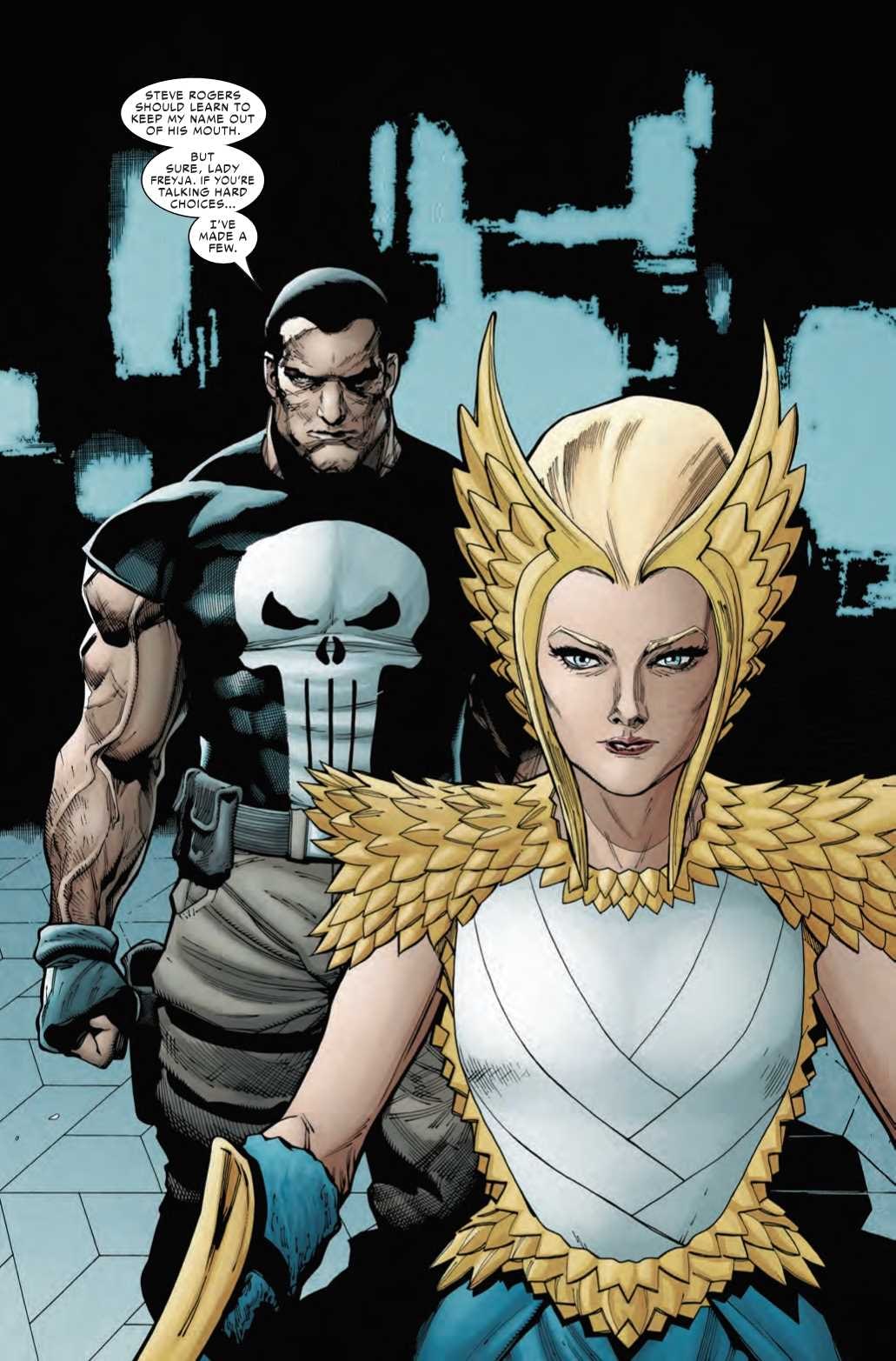 The Punisher Channels Yoda in War of the Realms Strikeforce Dark Elf Realm #1 (Preview)