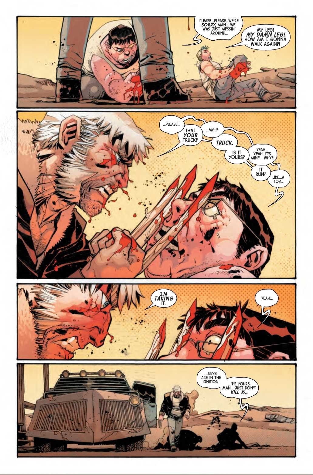 Florida Man Dismembers Strangers, Steals Truck (Dead Man Logan #7 Preview)