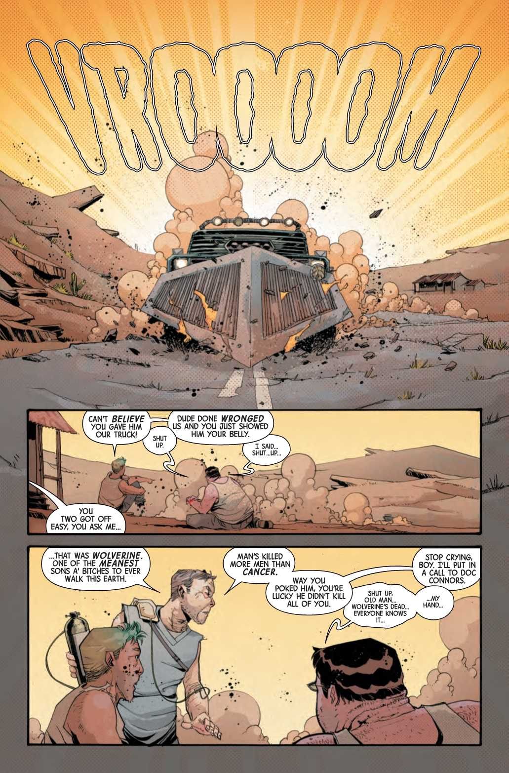 Florida Man Dismembers Strangers, Steals Truck (Dead Man Logan #7 Preview)