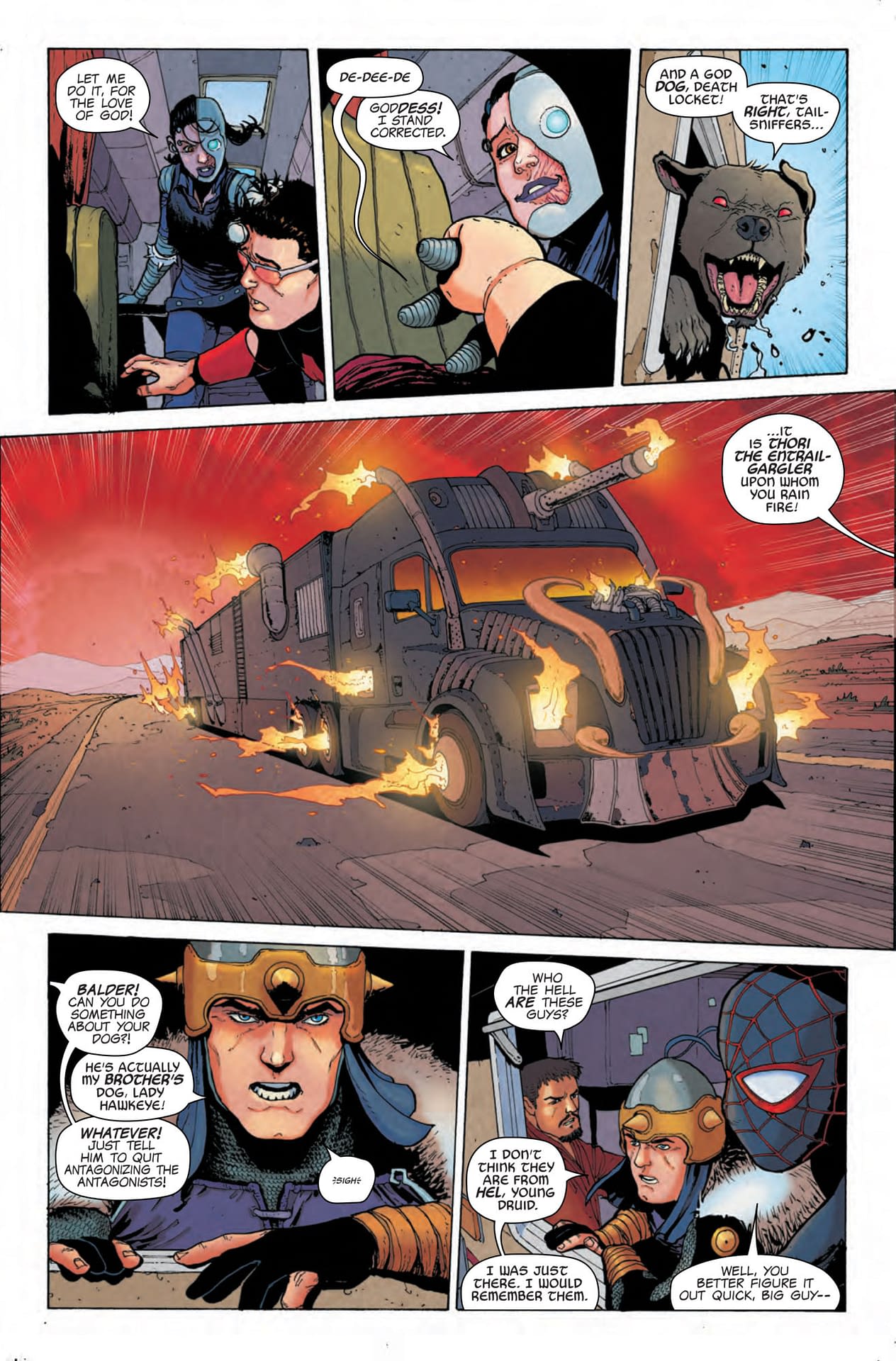 Freya Gives the Sex Talk to Thor and Balder in War of the Realms: Journey Into Mystery #1