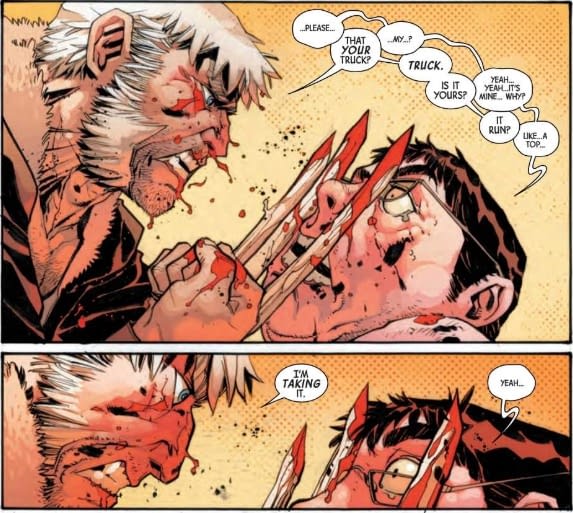 Florida Man Dismembers Strangers, Steals Truck (Dead Man Logan #7 Preview)