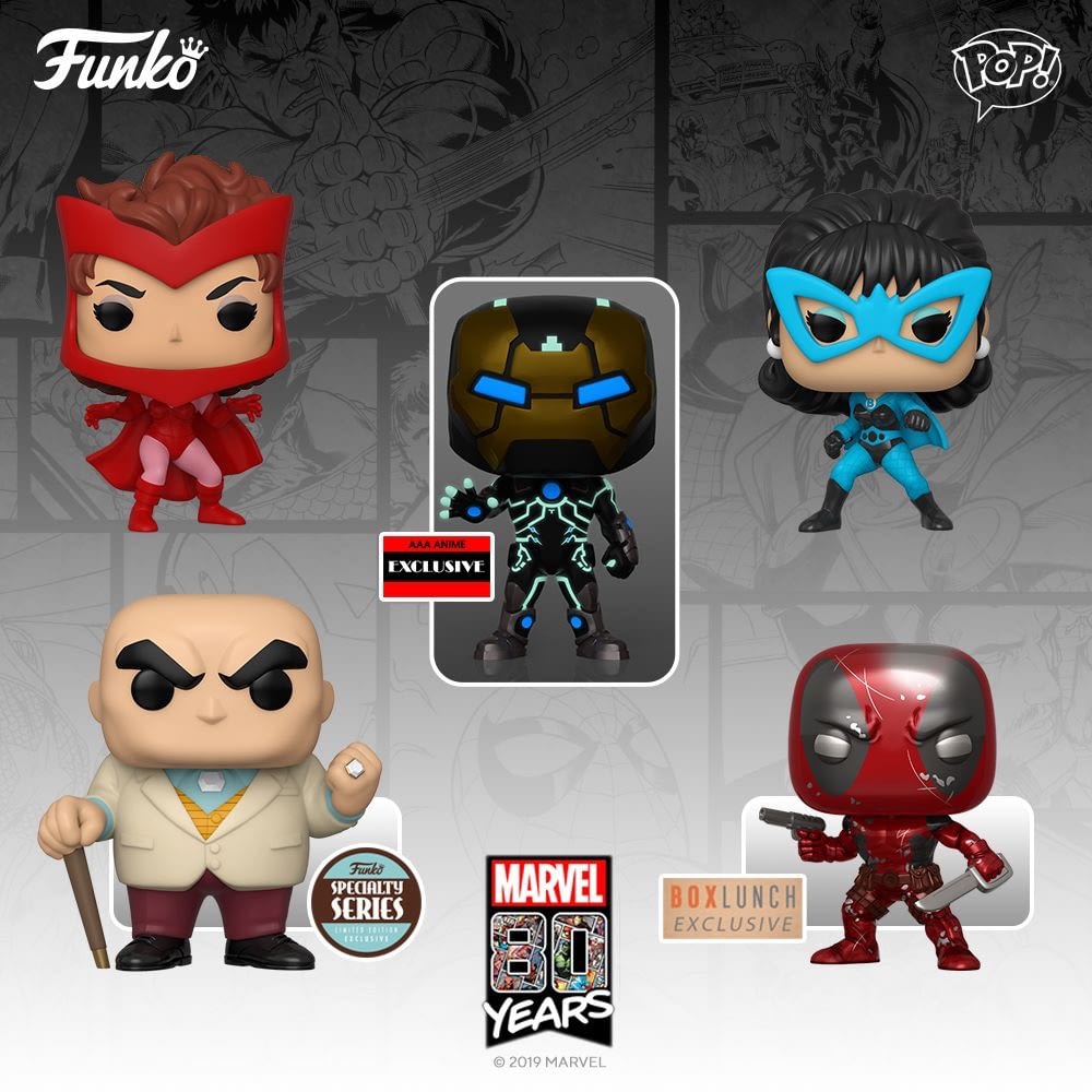 Marvel 80th Anniversary Getting More Funko Pops