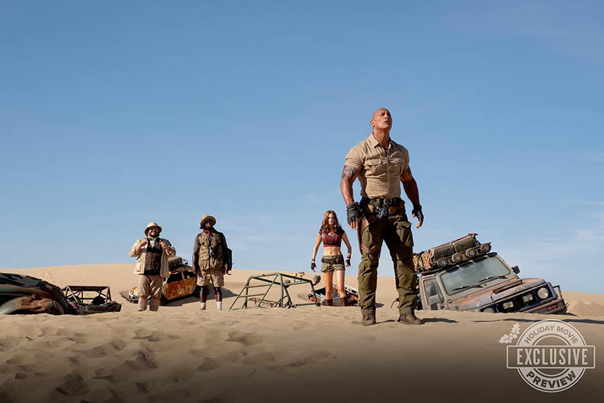The Team Stands Together in a New "Jumanji: The Next Level" Picture