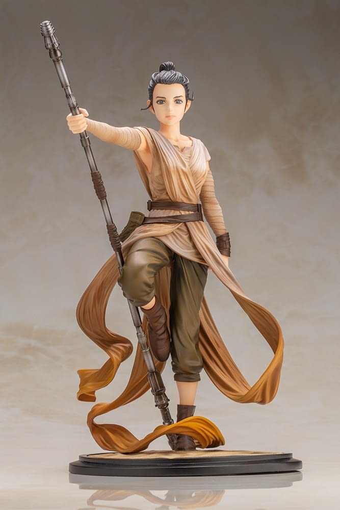 Kotobukiya Reveals New Star Wars Statue Series Featuring Rey