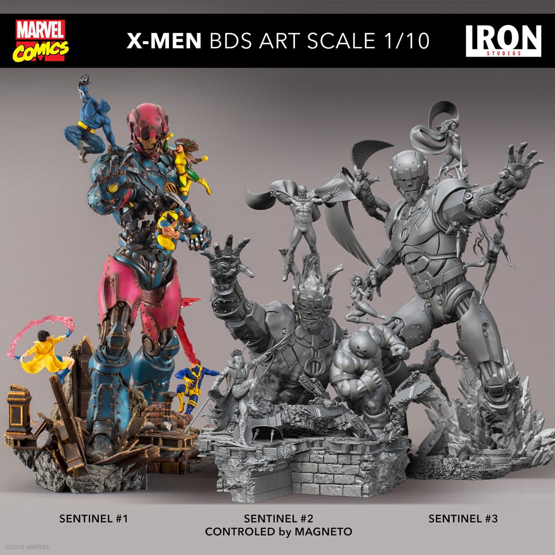 The X-Men Take on a Sentinel in New Iron Studios Statue
