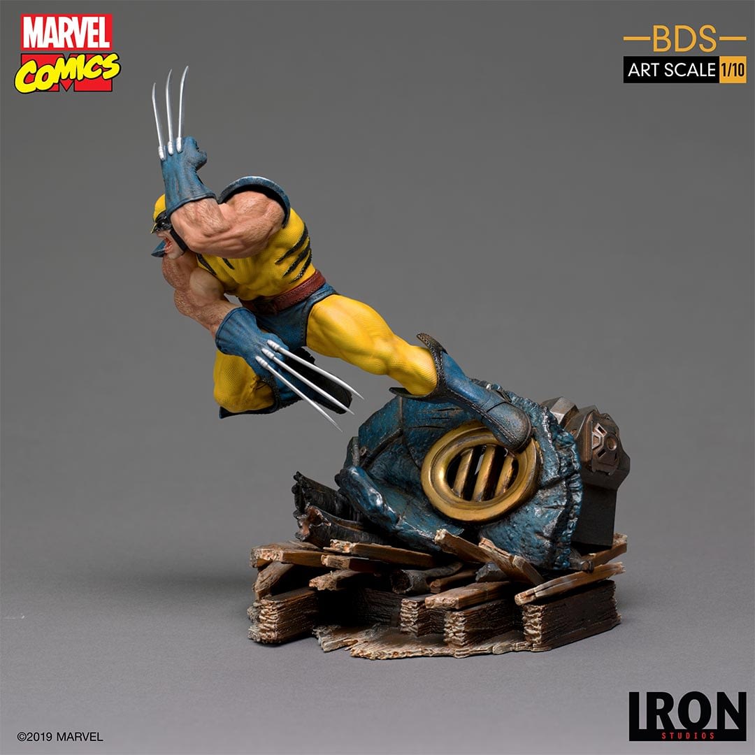 Wolverine Slashes His Way with New Statue from Iron Studios