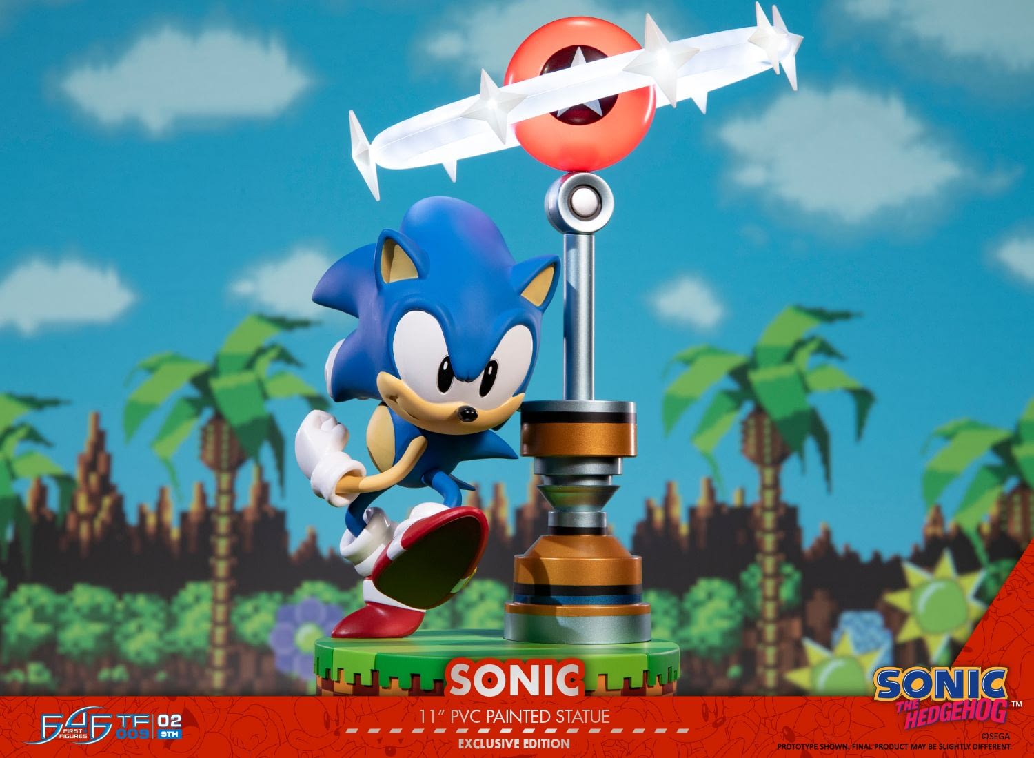 first 4 figures sonic statue