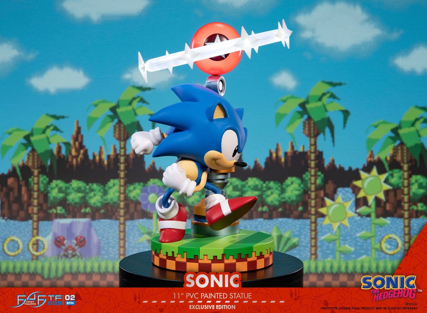 first 4 figures sonic statue