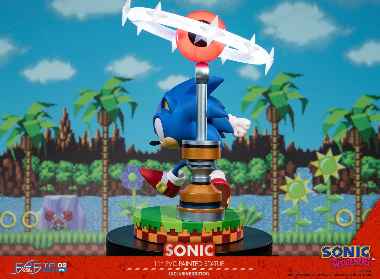 first 4 figures sonic statue